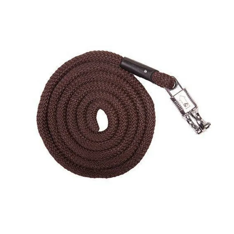 HKM Leadrope with Panic Clip in Brown